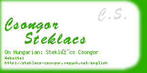 csongor steklacs business card